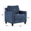 ACME Horatio Navy Chenille Chair Model LV02519