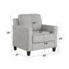 ACME Horatio Taupe Chenille Chair Model LV02522