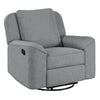 ACME Destiny Gray Linen Glider Recliner with Swivel Model LV02535