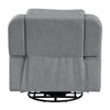 ACME Destiny Gray Linen Glider Recliner with Swivel Model LV02535