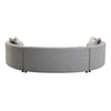 ACME Ivria Gray Boucle Sectional Sofa with 9 Pillows Model LV02541
