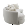 ACME Iniko Beige Boucle Sofa with 6 Pillows Model LV02542