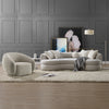 ACME Iniko Beige Boucle Sofa with 6 Pillows Model LV02542