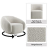 ACME Isabel Beige Boucle Chair with Swivel Model LV02543