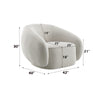 ACME Isabel Beige Boucle Chair with Swivel Model LV02543