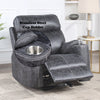 ACME Hirah Dark Gray Polish Microfiber Motion Glider Recliner Model LV02572