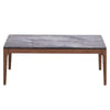 ACME Bevis Engineered Stone & Walnut Coffee Table Model LV02645