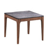 ACME Bevis Engineered Stone & Walnut End Table Model LV02646