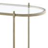 ACME Zaba Glass Top & Champagne Sofa Table Model LV02757