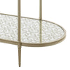ACME Zaba Glass Top & Champagne Sofa Table Model LV02757