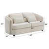 ACME Mariko Beige Linen Loveseat with 2 Pillows Model LV02771