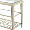 ACME Zaba Glass & Champagne End Table Model LV02786