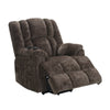 ACME Pacay Brown Chenille Power Recliner with Lift Heating & Massage Model LV02998