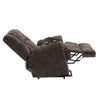 ACME Pacay Brown Chenille Power Recliner with Lift Heating & Massage Model LV02998