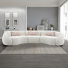 ACME Sahara Beige Boucle Sectional Sofa with 3 Pillows Model LV03010