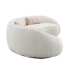 ACME Sahara Beige Boucle Sectional Sofa with 3 Pillows Model LV03010