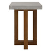 ACME Keven Faux Concrete Top & Walnut End Table Model LV03016