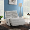 ACME Talmon Oyster Chenille Glider Recliner with Swivel Model LV03071