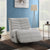 ACME Talmon Oyster Chenille Glider Recliner with Swivel Model LV03071