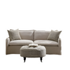 ACME Upendo Beige Linen Sofa with 2 Pillows Model LV03080