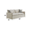 ACME Upendo Beige Linen Sofa with 2 Pillows Model LV03080