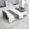 ACME Irina Gray Fabric Sofa with Sleeper Storage & 4 Pillows Model LV03100