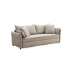 ACME Irina Beige Fabric Sofa with Sleeper Storage & 4 Pillows Model LV03110