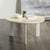 ACME Ingram Ceramic Top & Light Gray Coffee Table Model LV03115