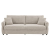 ACME Haran Beige Fabric Sofa with Sleeper Storage & 2 Pillows Model LV03130