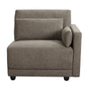 ACME Rylie Brown Linen Modular RF Chair with 2 Pillows Model LV03151