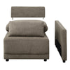 ACME Rylie Brown Linen Modular RF Chair with 2 Pillows Model LV03151