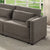 ACME Rylie Brown Linen Modular RF Chair with 2 Pillows Model LV03151