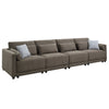 ACME Rylie Brown Linen Modular RF Chair with 2 Pillows Model LV03151