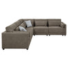 ACME Rylie Brown Linen Modular RF Chair with 2 Pillows Model LV03151