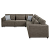 ACME Rylie Brown Linen Modular RF Chair with 2 Pillows Model LV03151