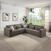 ACME Rylie Brown Linen Modular RF Chair with 2 Pillows Model LV03151