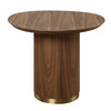 ACME Willene Ceramic Top & Dark Oak End Table Model LV03156