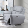ACME Jeromie Gray Synthetic Leather Power Motion Loveseat with USB Port Model LV03336
