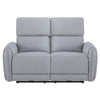 ACME Jeromie Gray Synthetic Leather Power Motion Loveseat with USB Port Model LV03336