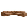 ACME Brighton Brown Top Grain Leather Modular LF Arm Chair Model LV03370