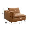 ACME Brighton Brown Top Grain Leather Modular LF Arm Chair Model LV03370
