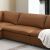 ACME Brighton Brown Top Grain Leather Modular - Armless Chair Model LV03371