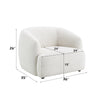 ACME Lucifer Black & White Shimmer Chenille Chair Model LV03527