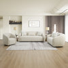 ACME Etienne Beige Linen Sofa with 3 Pillows Model LV03580
