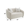 ACME Etienne Beige Linen Loveseat with 2 Pillows Model LV03581