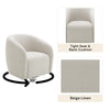 ACME Etienne Beige Linen Chair with Swivel Model LV03582