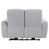 ACME Eastre Beige Chenille Power Motion Loveseat with USB Port Model LV03586