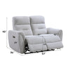 ACME Eastre Beige Chenille Power Motion Loveseat with USB Port Model LV03586
