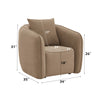 ACME Keith Brown Chenille Chair with Pillow Model LV03602