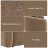 ACME Keith Brown Chenille Chair with Pillow Model LV03602